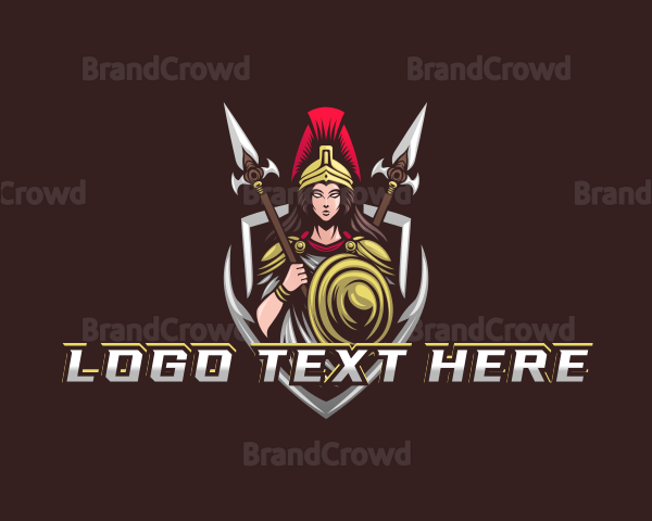 Goddess Spear Shield Logo