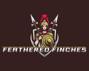 Goddess Spear Shield logo design