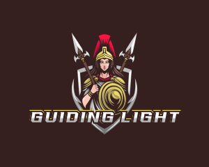 Goddess Spear Shield logo design