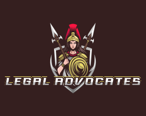 Goddess Spear Shield logo design