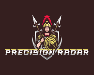 Goddess Spear Shield logo design