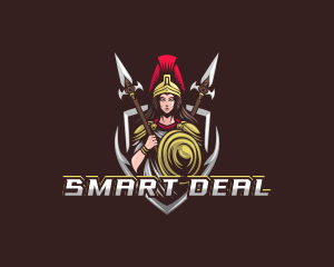 Goddess Spear Shield logo design