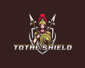 Goddess Spear Shield logo design