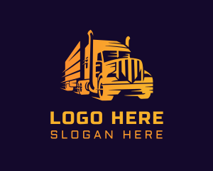 Courier Truck Express Logo