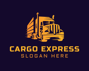 Courier Truck Express logo design