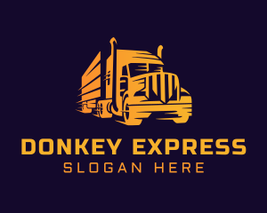 Courier Truck Express logo design