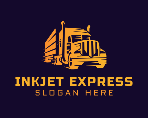 Courier Truck Express logo design