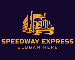 Courier Truck Express logo design