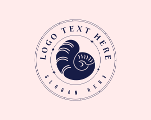 Premium Luxury - Nautilus Shell Resort logo design