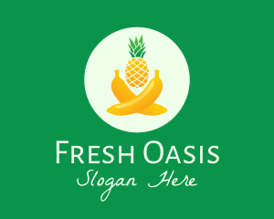 Fresh Tropical Fruits logo design