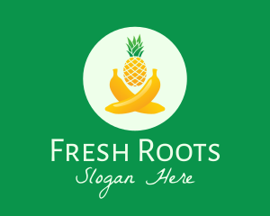 Fresh Tropical Fruits logo design