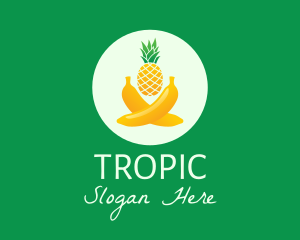 Fresh Tropical Fruits logo design