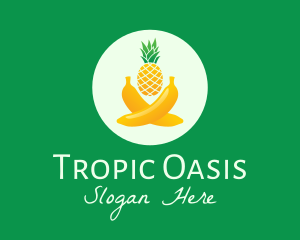 Fresh Tropical Fruits logo design