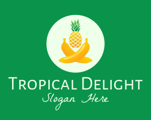 Pineapple - Fresh Tropical Fruits logo design
