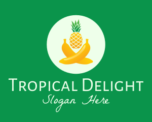 Fresh Tropical Fruits logo design