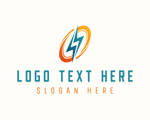 Charge - Power Lightning Electric logo design