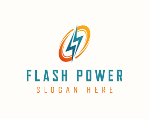 Power Lightning Electric logo design