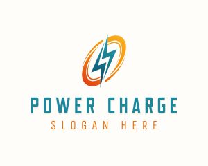 Power Lightning Electric logo design