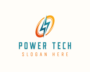 Power Lightning Electric logo design
