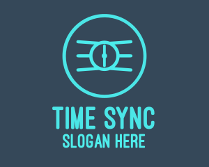 Schedule - Blue Wristwatch Time logo design