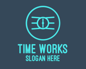 Time - Blue Wristwatch Time logo design