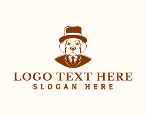 Gentlemen Dapper Dog logo design