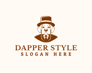 Gentlemen Dapper Dog logo design