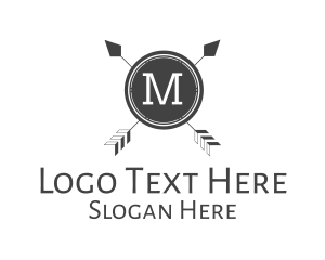 Hipster - Hipster Arrow Crest logo design