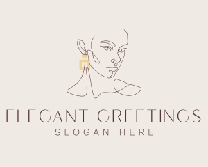 Elegant Beauty Earring logo design