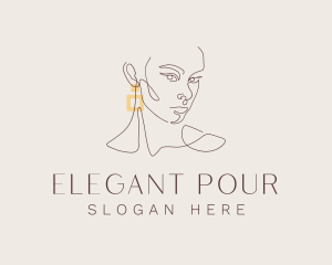 Elegant Beauty Earring logo design