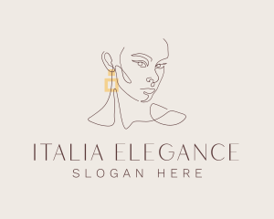 Elegant Beauty Earring logo design