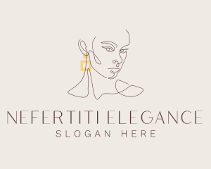 Elegant Beauty Earring logo design