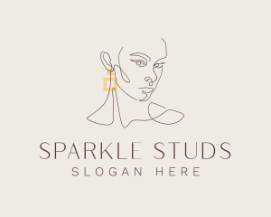 Earring - Elegant Beauty Earring logo design