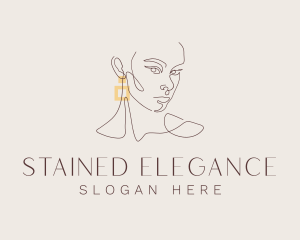 Elegant Beauty Earring logo design