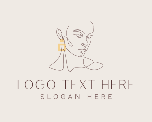 Earring - Elegant Beauty Earring logo design