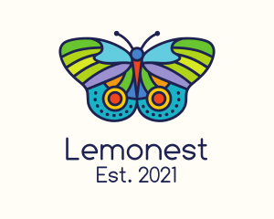 Moth - Colorful Moth Insect logo design