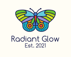 Radiant - Colorful Moth Insect logo design