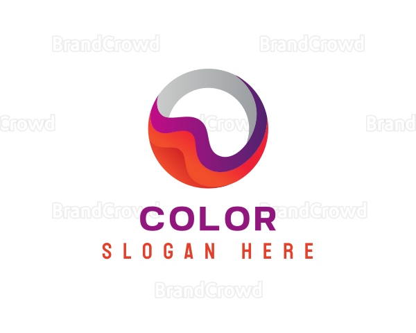 Colorful Sphere Letter O Logo