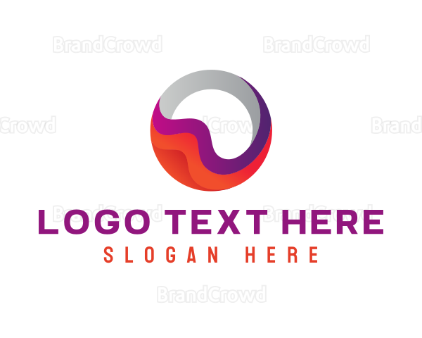 Colorful Sphere Letter O Logo