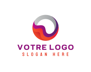 Colorful Sphere Letter O Logo