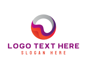 Mall - Colorful Sphere Letter O logo design