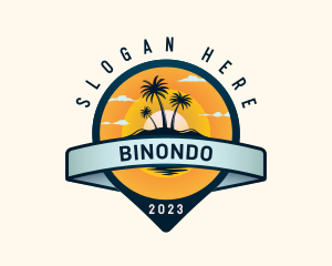 Tropical Island Vacation Logo