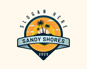 Tropical Island Vacation logo design