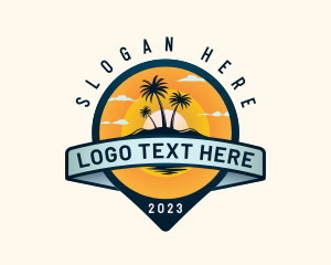 Tropical - Tropical Island Vacation logo design