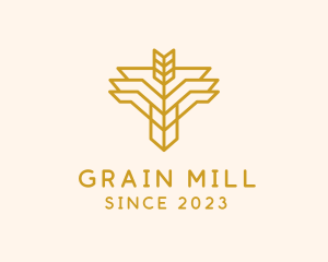 Premium Wheat Farm logo design