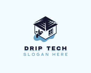 Leak - Plumbing Faucet Repair logo design