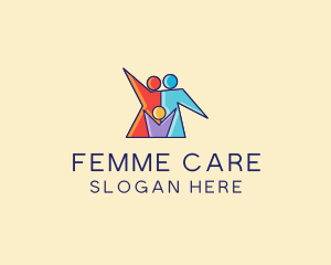 Colorful Family Care  logo design