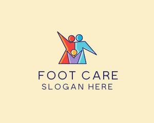 Colorful Family Care  logo design