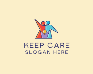 Colorful Family Care  logo design