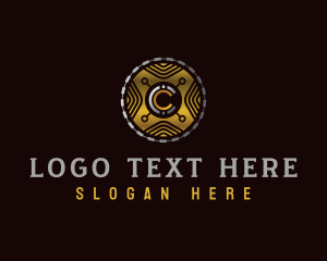 Online - Crypto Digital Currency logo design